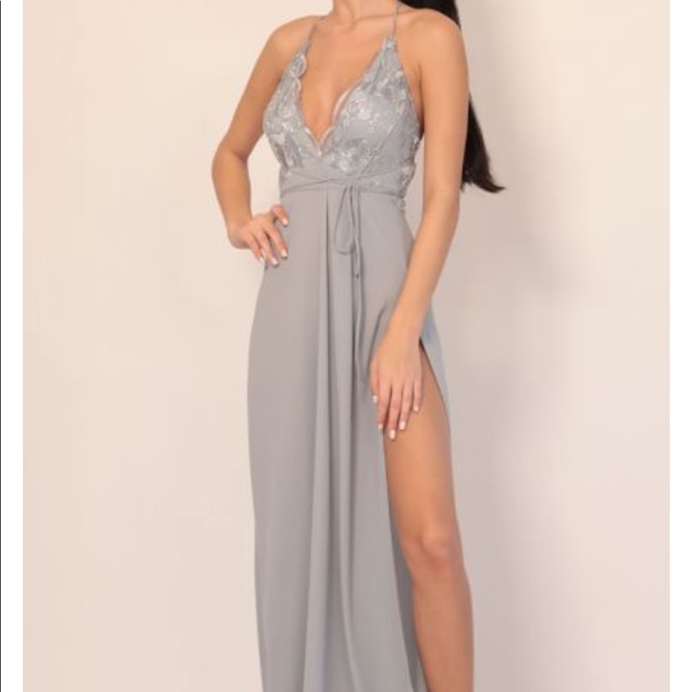 Lucy In The Sky Silver Prom Dress
